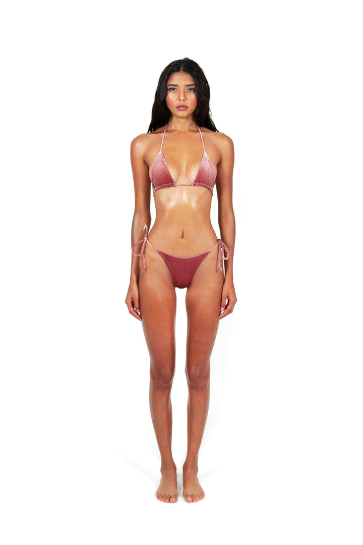 Amanda Mauve Velvet Bikini Set | Oceans Gallery
