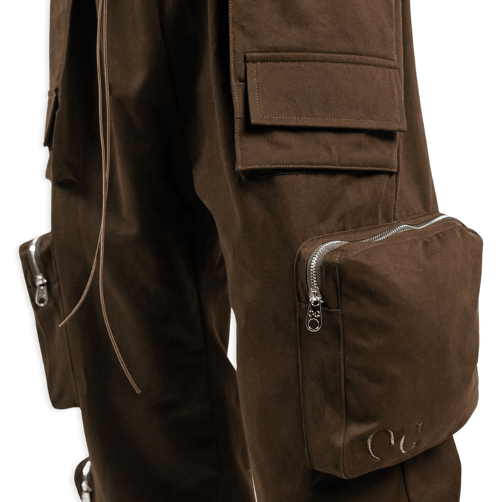5 Pocket Cargo Pants Brown | Oceans Gallery