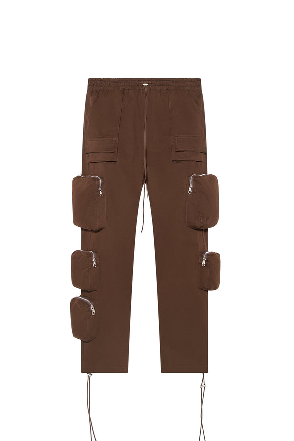 5 Pocket Cargo Pants Brown | Oceans Gallery