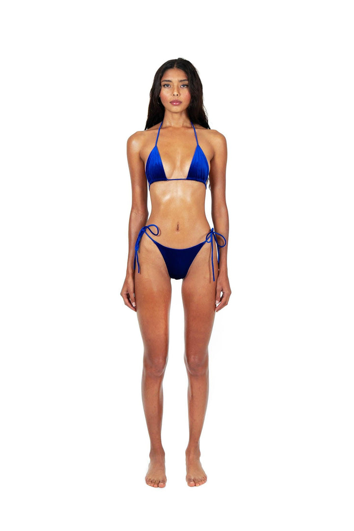Amy Royal Blue Velvet Bikini Set | Oceans Gallery